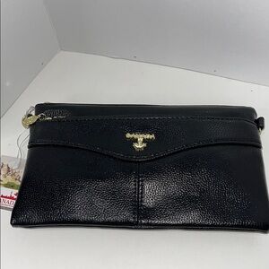 Made In Canada Black Clutch/Crossbody Bag